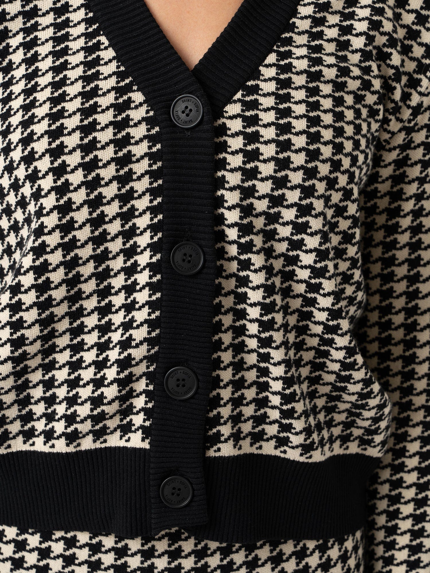 Warren Cardigan - Houndstooth